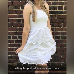 Pretty white dress only worn once